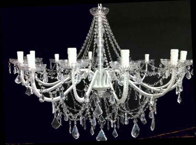 12 Crystal chandelier lights